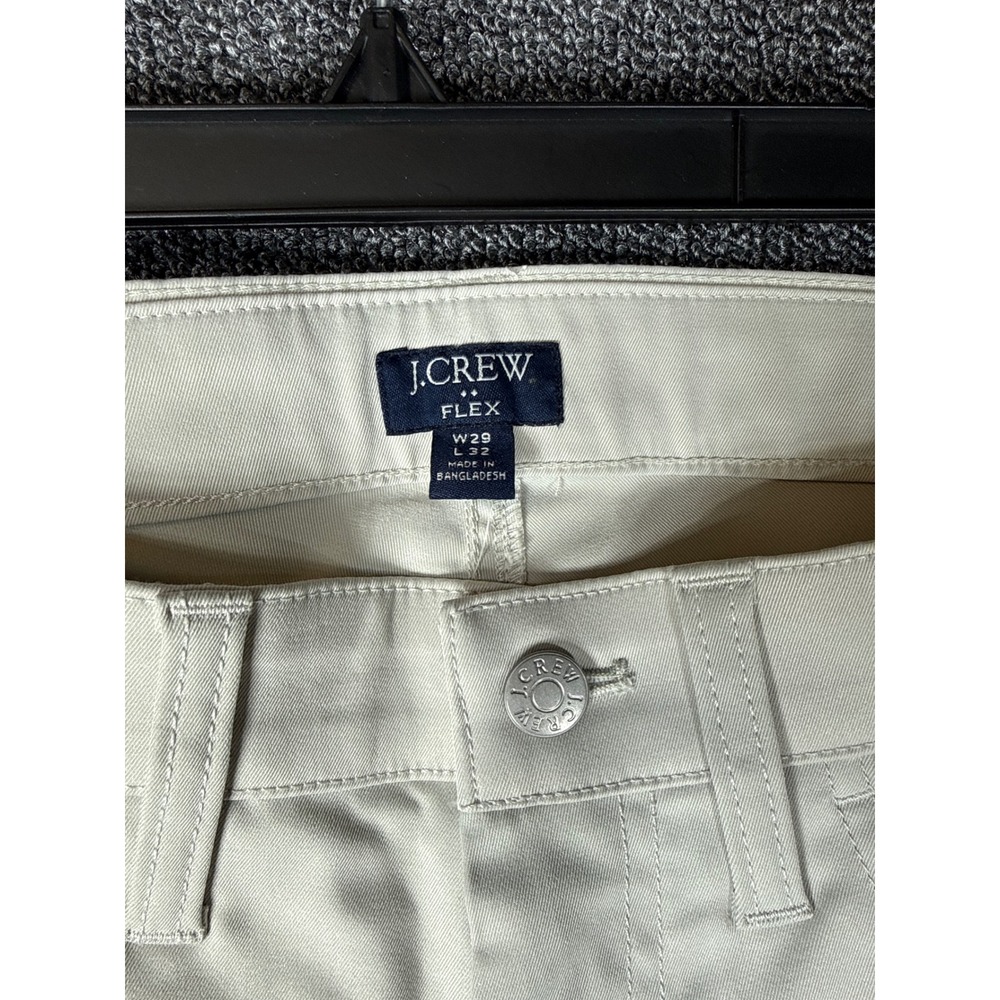 J.Crew Mens Slim Five-Pocket Tech‎ Pant Stone Flex Stretch CB249 29x32 New - Picture 2 of 8